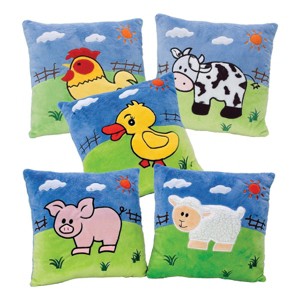 Kaplan Early Learning Farm Animal Pillows  - Set of 5 - 1 of 4