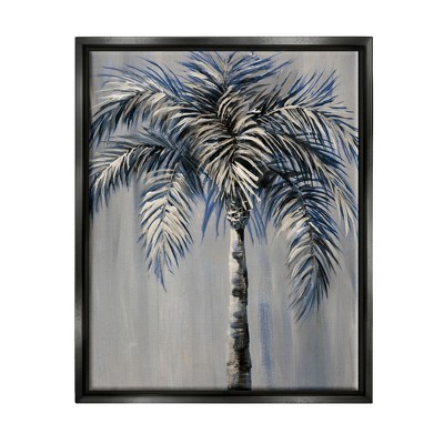 Stupell Industries Grey Palm Tree Paintingfloater Canvas Wall Art : Target