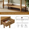 Okak 2-Tier Vintage Traditional Wood Veneer Console Table with Storage Drawers,Elegant Entryway Table for Foyer,Hallway,Living Room - 4 of 4