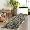 Faux Sheepskin Area Rug, Washable Runner Rug, Stain Resistant, Foldable & Non-Slip Boho Print Carpet for Living Room, Bedroom, Office - 3 of 4