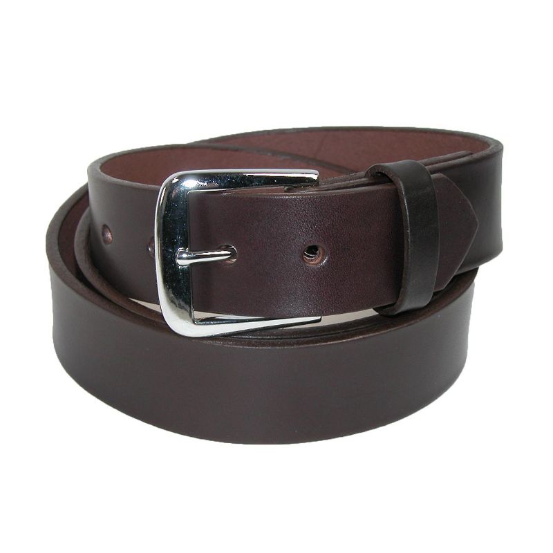 Boston Leather Men's Big & Tall Leather 1 1/2 Inch Bridle Belt, 1 of 3
