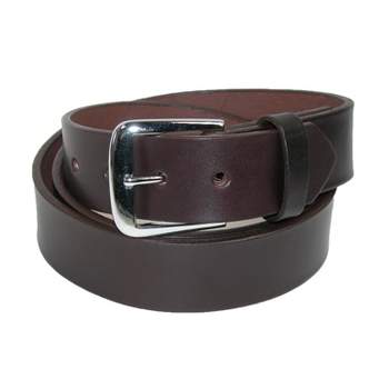 Boston Leather Men's Big & Tall Leather 1 1/2 Inch Bridle Belt