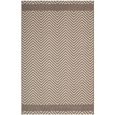 Modway Optica Chevron With End Borders 5x8 Indoor and Outdoor Area Rug