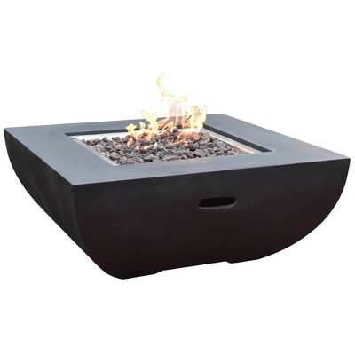 Aurora 34" Natural Gas Fire Pit Outdoor Backyard Patio Heater - Elementi