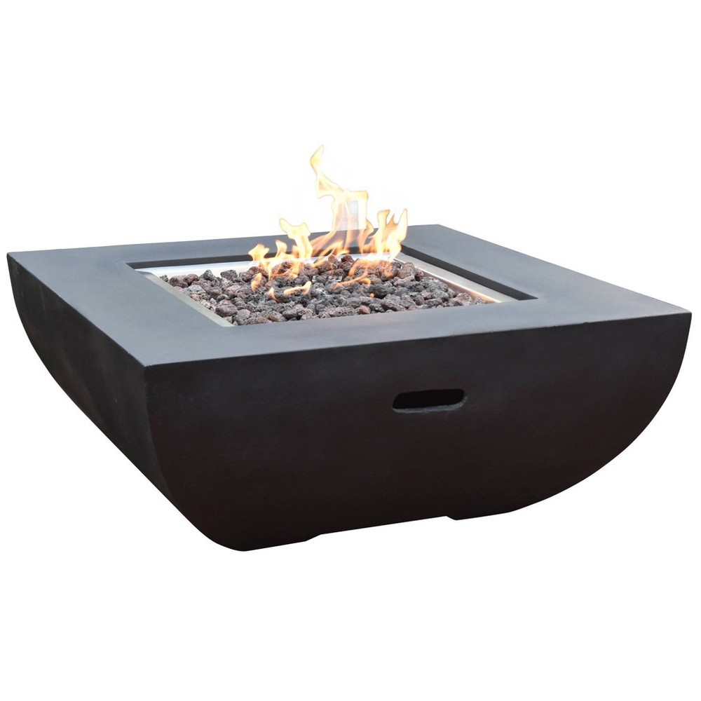 Photos - Electric Fireplace Aurora 34" Outdoor Fire Pit Propane Table Backyard Patio Heater - Elementi