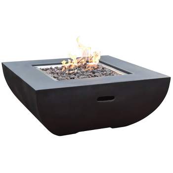 Aurora 34" Outdoor Fire Pit Propane Table Backyard Patio Heater - Elementi