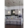 Progress Lighting Carillon 1-Light Pendant, Matte Black, Clear and Opal Glass Shade - 2 of 3