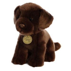 Aurora Miyoni Tots 11" Chocolate Labrador Puppy Brown Stuffed Animal - 1 of 3