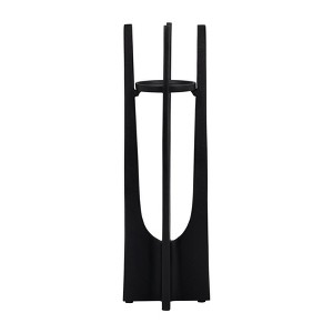 Modern Metal Pillar Candle Holder - Tall Aluminum Candle Stand for Home & Office Decor - 16" Black - 1 of 4