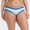 Women's Cotton Blend Cheeky Underwear with Lace - Auden™ - 4 of 4