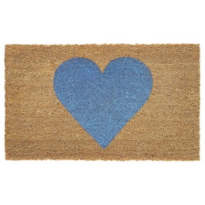 Calloway Mills AZ106702436 Heart Doormat (Blue 24 In. x 36 In.) - 1 of 1