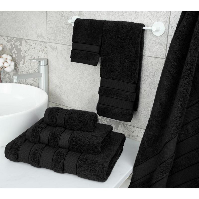 American Soft Linen Premium Salem Collection 100% Cotton Bathroom Towels, Fluffy Bath Towels for Bathroom, 2 of 11