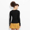 Women's Long Sleeve Ruched Square Neck Top - Wild Fable™ - 3 of 4