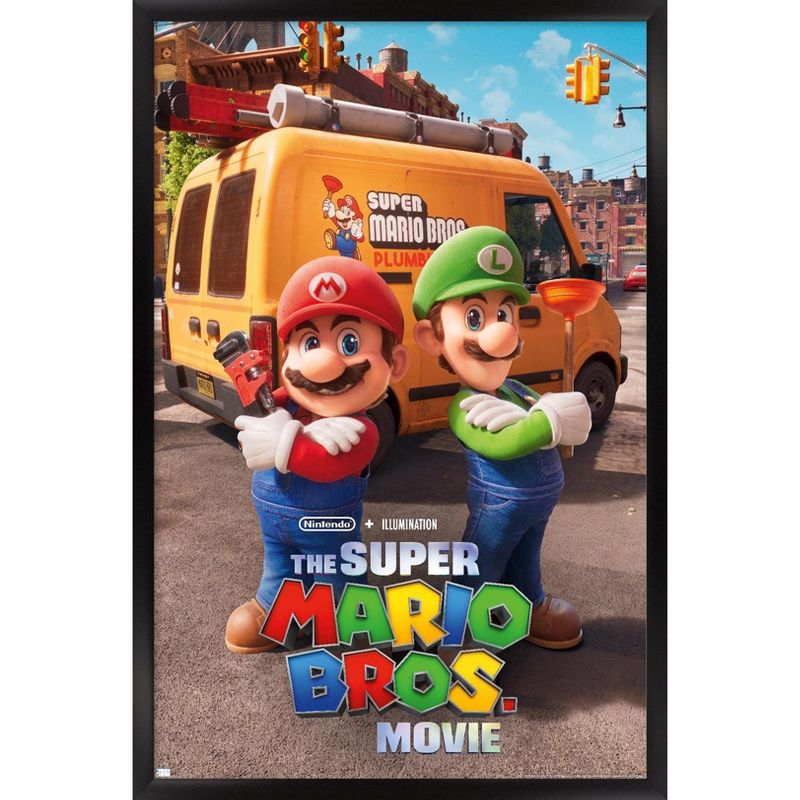 Trends International The Super Mario Bros. Movie - Brooklyn Key Art Framed Wall Poster Prints, 1 of 7