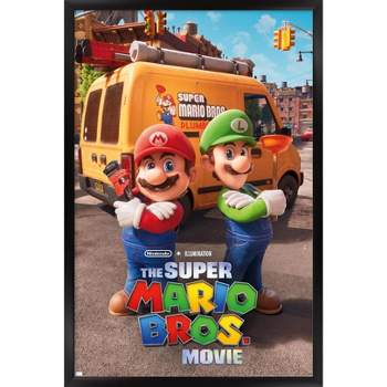 Trends International The Super Mario Bros. Movie - Brooklyn Key Art Framed Wall Poster Prints