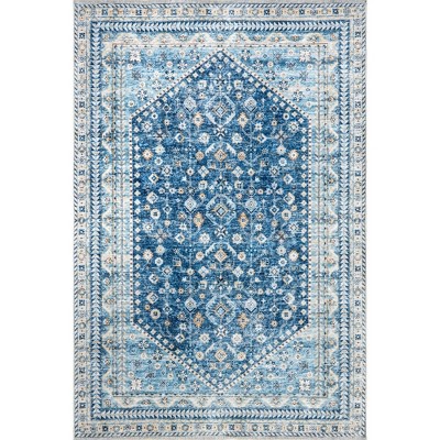 Nuloom Sunsari Geometric Pet Friendly Machine Washable Area Rug