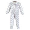 Hudson Baby Flannel Plush Sleep and Play and Security Toy, Elephant Cloud - 4 of 4