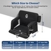 Massage & Heated Stadium Seats with Back Support and Padded Cushion - 3 Level Heating & Massage Extra Wide Bleacher Chair - 2 of 4