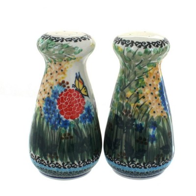 Blue Rose Polish Pottery Teresa Large Salt & Pepper Shakers