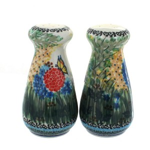 Blue Rose Polish Pottery 528-977 Ceramika Salt & Pepper Shakers - 1 of 1