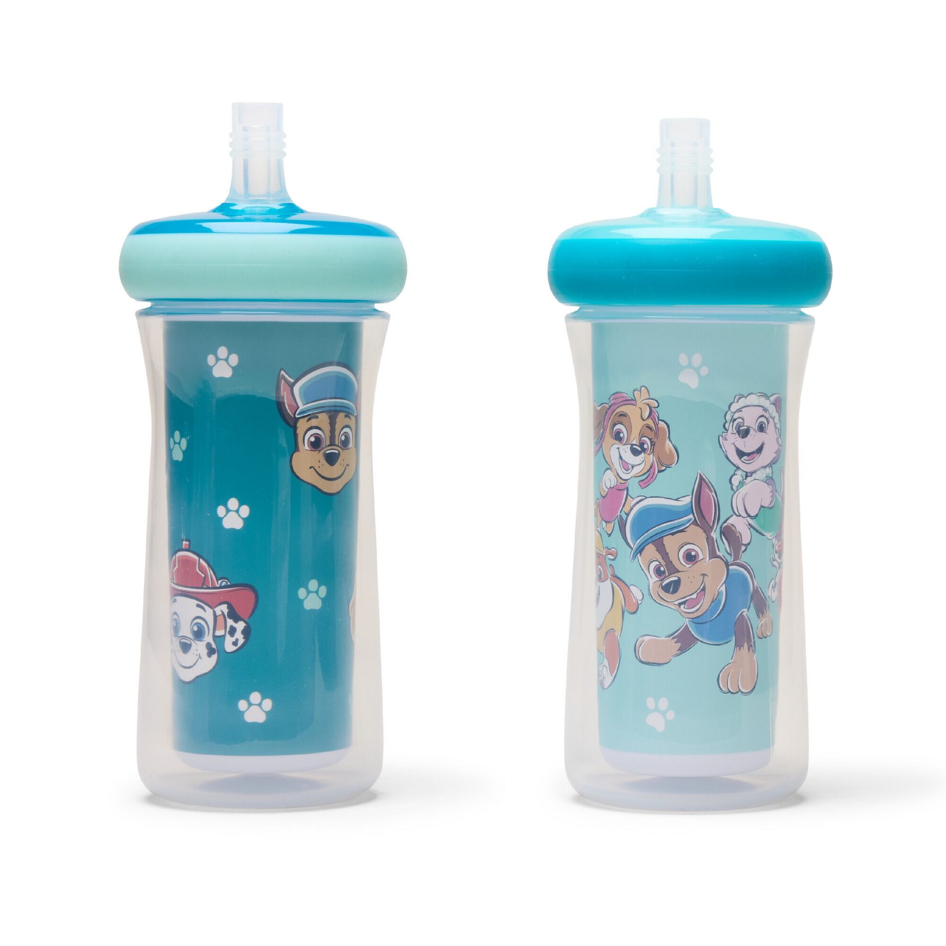 PAW Patrol 9oz Polypropylene Insulated Straw Cups - 2pk: BPA-Free, Leakproof, Spillproof, Chase Design