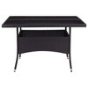 vidaXL Patio Outdoor Dining Table with Storage Solid Acacia Wood PE Rattan - 2 of 4