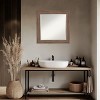 Amanti Art Pia Medium Brown Beveled Framed Bathroom Vanity Wall Mirror - 4 of 4