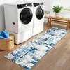 Area Rugs for Living Room Bedroom Modern Abstract Rug Low Pile Non Slip Farmhouse Plaid Carpet - 2 of 4