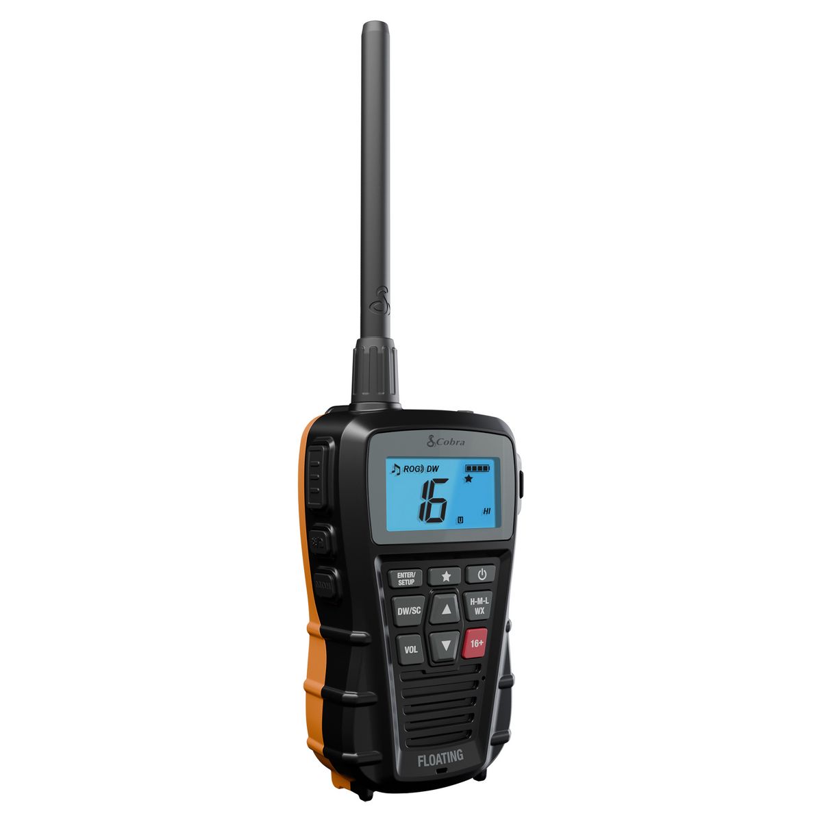 Cobra® BlueBound 150 Selectable 3-Watt Floating Handheld VHF Marine Radio, USA/Canadian/International Channels, Waterproof, NOAA®, Large LCD Scre... - thumbnail 10