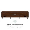 70" MDF Contemporary 2-Door Minimalist TV Stand with Adjustable Shelves and Cord Management for Living Room and Bedroom - 3 of 4