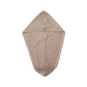Unique Bargains Women soft Single Layer Hair Towel for Travel 1 Pc - 1 of 4