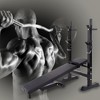 Naysaye Exercise Trainers Adjustable Folding Multifunctional Workout Station with Squat Rack for Home Gym Use, Black, 46.6"*22"*41.7" - 2 of 4