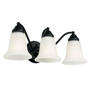 Capital Lighting Brady 3 - Light Vanity in  Matte Black - 1 of 4