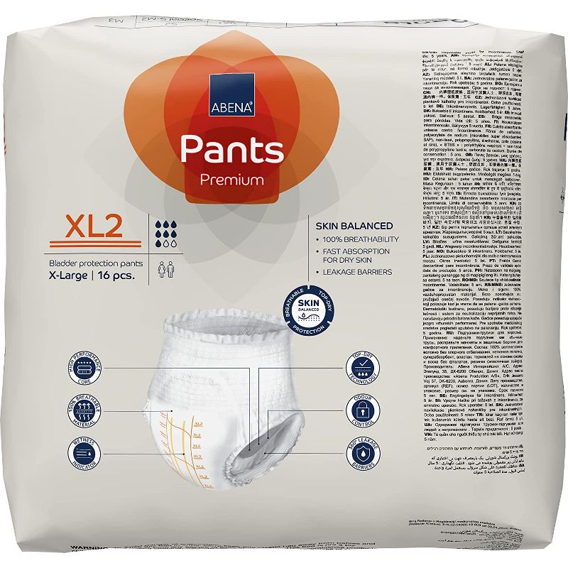 Abena Pants, Premium Protective Underwear, Level 2 Heavy Absorbency (X-Small To X-Large), 2 of 4