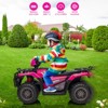 Kids Ride On ATV, 12V Electric Car for Kids, 4-Wheeler Quad Car Toy with Dual Speed Adjustment, Led Light, Music - 3 of 4