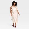 Women's Ruffle Sleeve Satin Maxi Dress - A New Day™ - 3 of 3