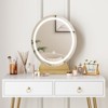 GustoWave Vanity Desk with Stool, Small Makeup Vanity Table with 3 Lighting Modes Brightness Adjustable, 32 Inch Makeup Vanity Table with 2 Drawers - 4 of 4