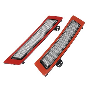 Unique Bargains Car Front Bumper Reflector 63147274433 for BMW XDrive35d XDrive35i Red,Black,White 2pcs - 1 of 4