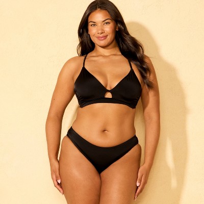 Shade & Shore Women's Full Coverage Hipster Bikini Bottom - Shade & Shore™ Black M — фото 4