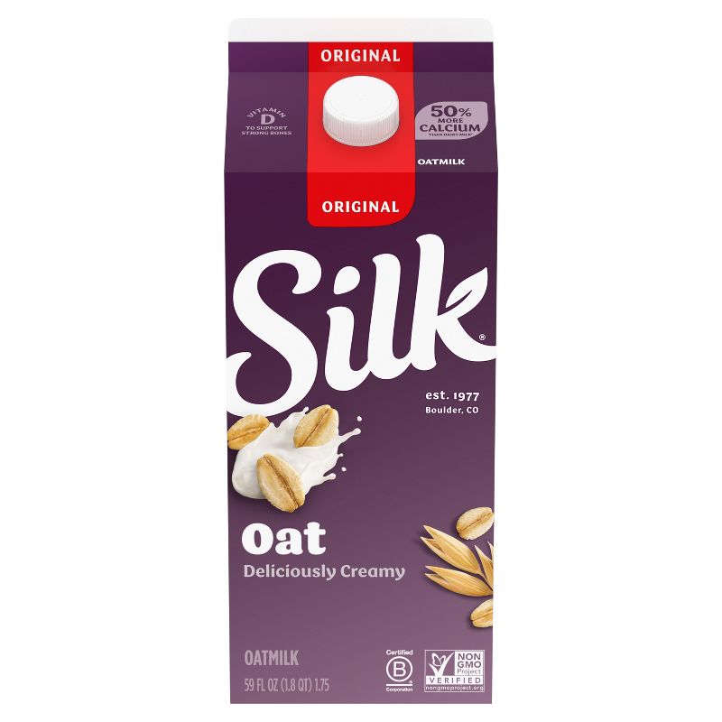 Silk Original Oat Milk - 0.5gal, 3 of 13