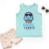 The Juniper Shop SmileyWorld Cool Summer Ice Cream Blue Toddler Tank - 2 of 4