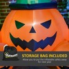 Whisen Halloween Inflatables Pumpkin Reaper, Skeleton Skull & Build-in LED - 4 of 4