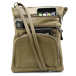 Steeltime Leather Bag with Crossbody Strap , Containing  accessible pocket - 1 of 1