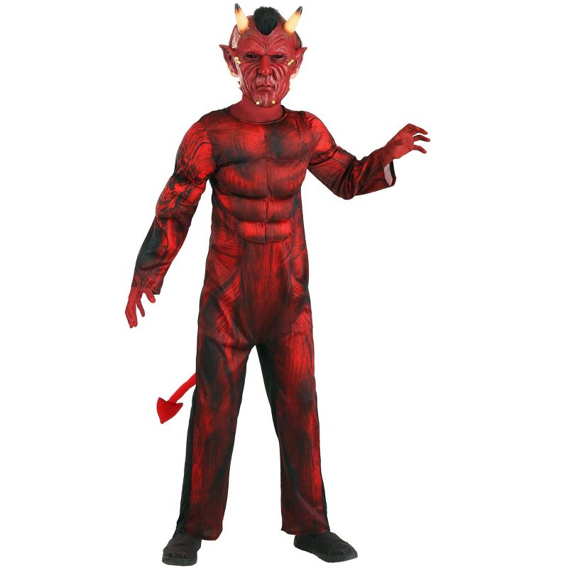 HalloweenCostumes.com Boy's Brawny Devil Costume, 3 of 9