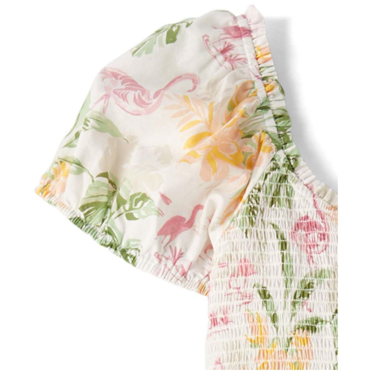 The Children's Place Womens Matching Family Short Sleeve Tropical Midi Tiered Dress - thumbnail 3