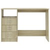 Desk Sonoma Oak Engineered Wood Medium Computer Desk - 3 of 4