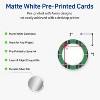 Avery Round Cards, 2" Diameter, Silver-Green Plaid, Matte, 120ct - 2 of 4
