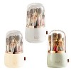 NewHome 360° Rotating Makeup Brush Holder with Lid Makeup Organizer for Vanity Dustproof Makeup Brush Container with 7 Compartments - 2 of 4