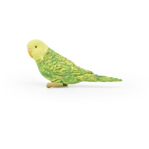 Collectible Wildlife Gifts | Parakeet, Green,  Rubber Bird, Educational, Realistic, Hand Painted,  Model, Gift,     2 1/2"    F1669 B63 - 1 of 4