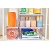 Rosanna Pansino x iDesign Recycled Plastic Open Front Kitchen Storage Bin with Lid, Clear Bin/Lavender Sprinkles Lid, 12" x 12" x 6" - 4 of 4